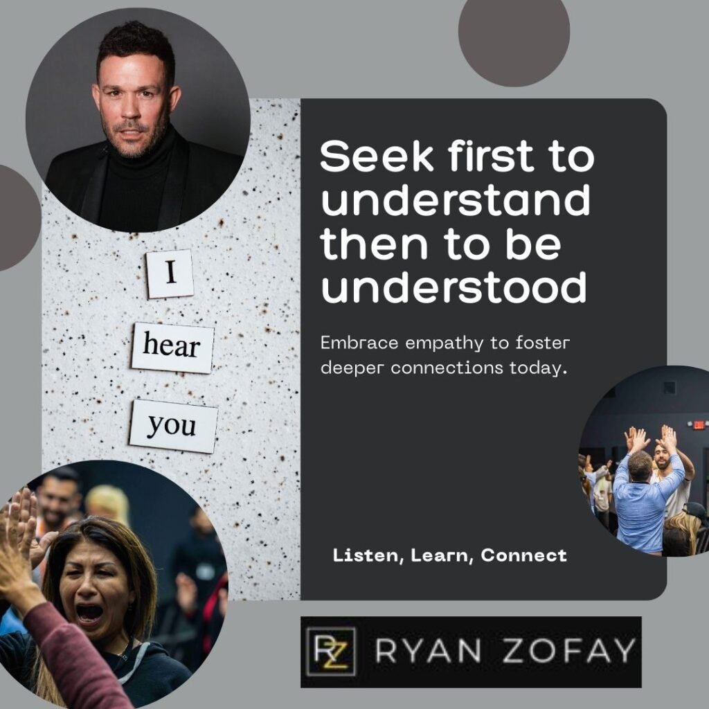 Guide to seek first to understand then to be understood leadership success model. When you seek to understand before being understood you foster deeper connections and build trust.