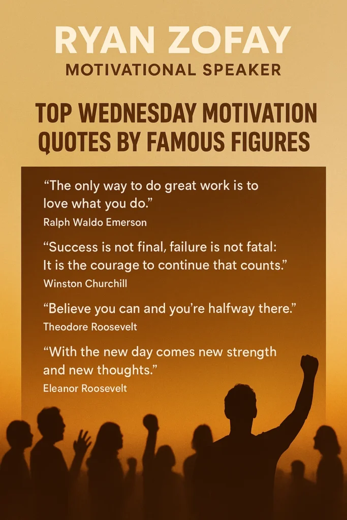 Best ever Wednesday motivation quotes by famous figures.