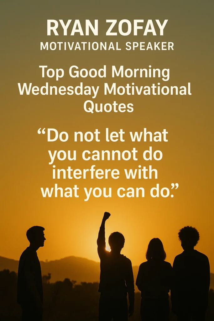 Good Morning Wednesday Motivational Quote for Wisdom and Success