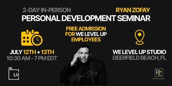 Free Invitation for the We Level Up Team Email July RZ PD Event (600 x 300 px)