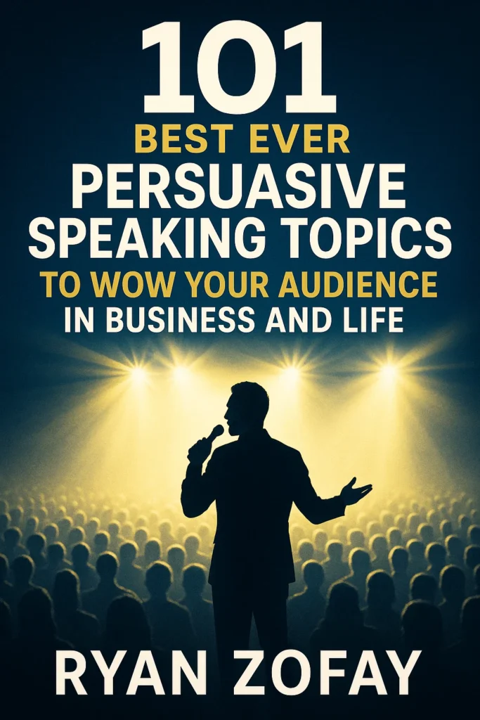 Discover 101 of the Best Ever Persuasive Speaking Topics to Wow Your Audience on any Stage. Find good persuasive speech topics for public speaking class​ and learn what is persuasive speaking​ in this guide.