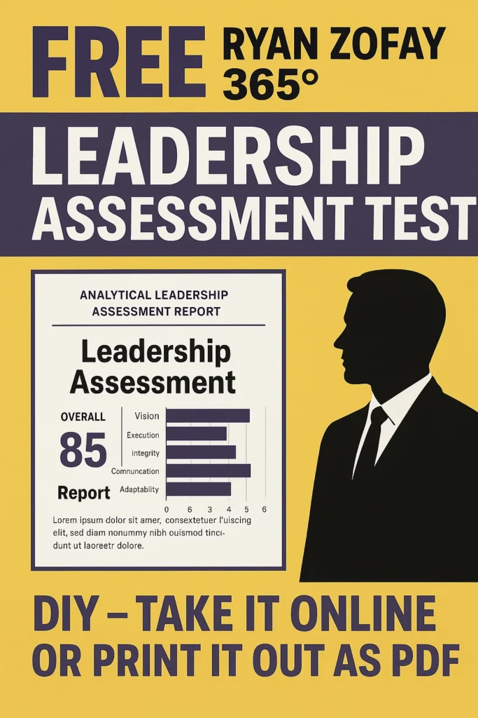 Get your free Ryan Zofay 365° leadership style quiz. Explore the types of leadership styles that feel natural to you.