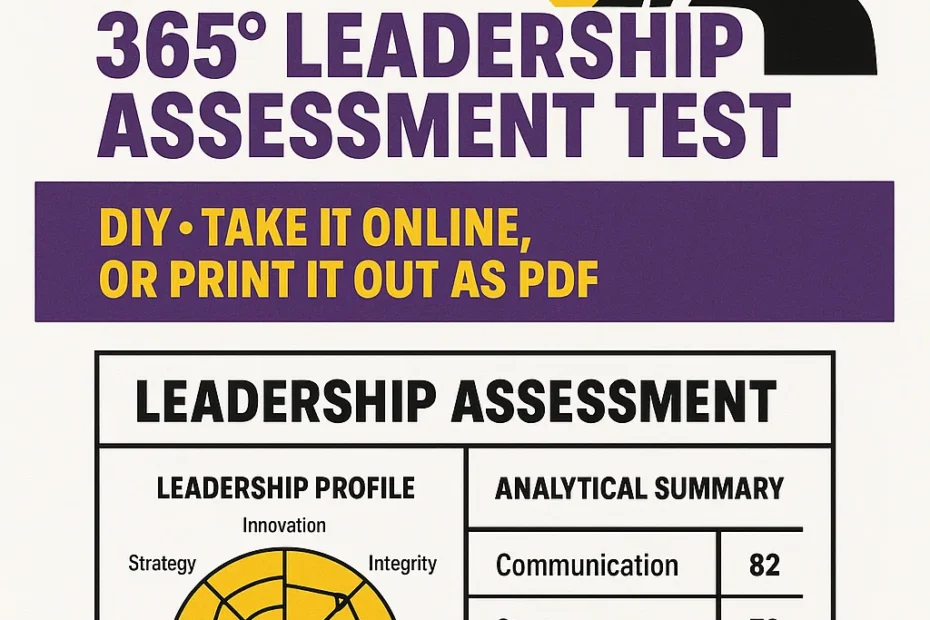 Take the Ryan Zofay 365° Leadership Assessment Test. Apply it as a DIY leadership self assessment. Take it online, or print it out as a PDF. Generate your leadership style assessment, analytics, and score. Determine your Zofay DISC leadership assessment profile.