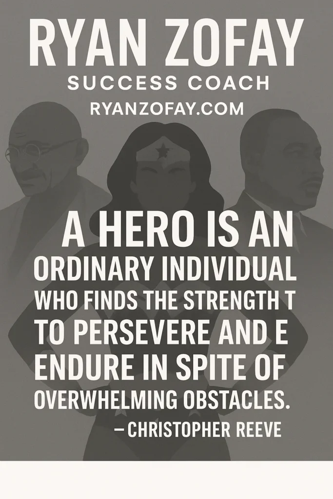 Super heroes can act as a symbol for inner strength. 