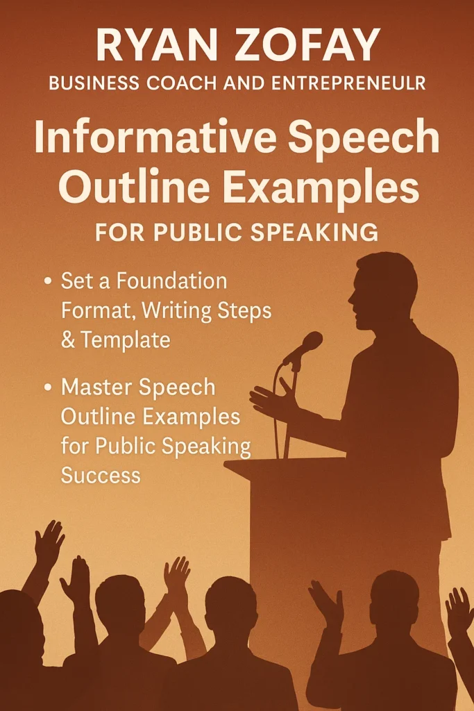 Discover free informative speech outline examples to help you succeed in public speaking. Set a foundation. format, writing steps & templates. Master speech outline examples for the art of public speaking success.