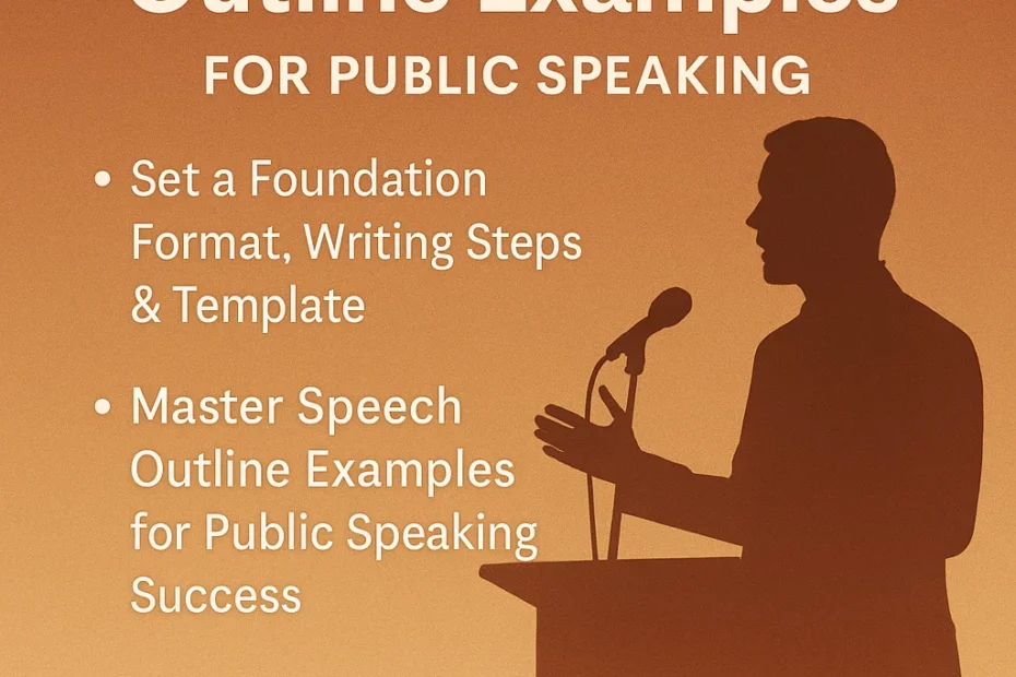 Business coach and entrepreneur's Informative speech Outline Examples for Public Speaking