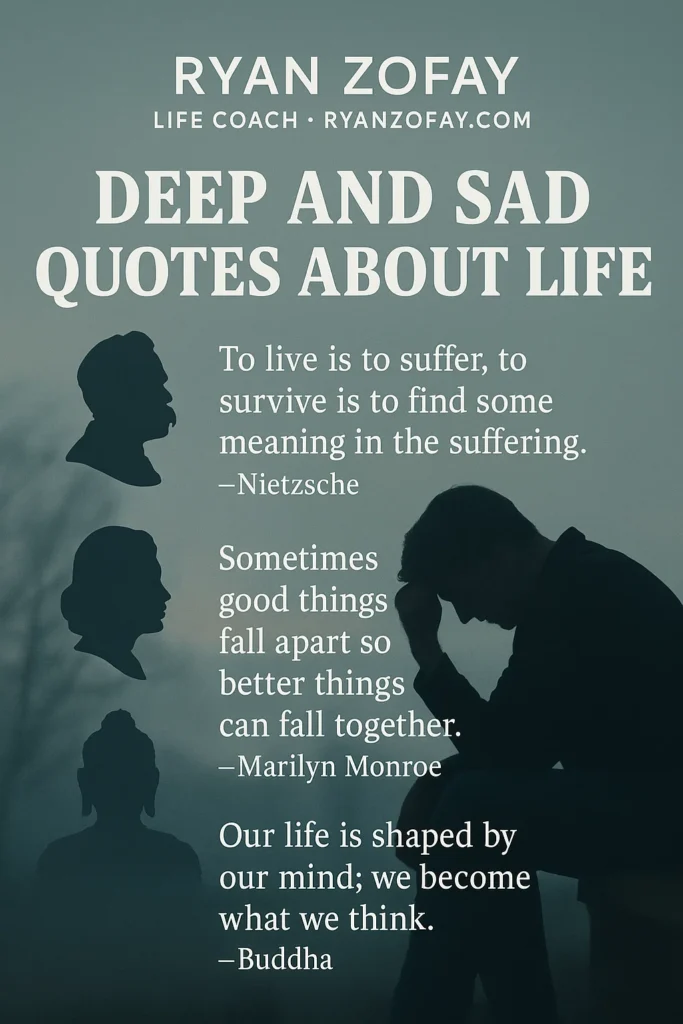Deep and sad quotes about life