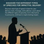 What Type of Speech Is Best 12 Types of Speeches for Impactful Delivery