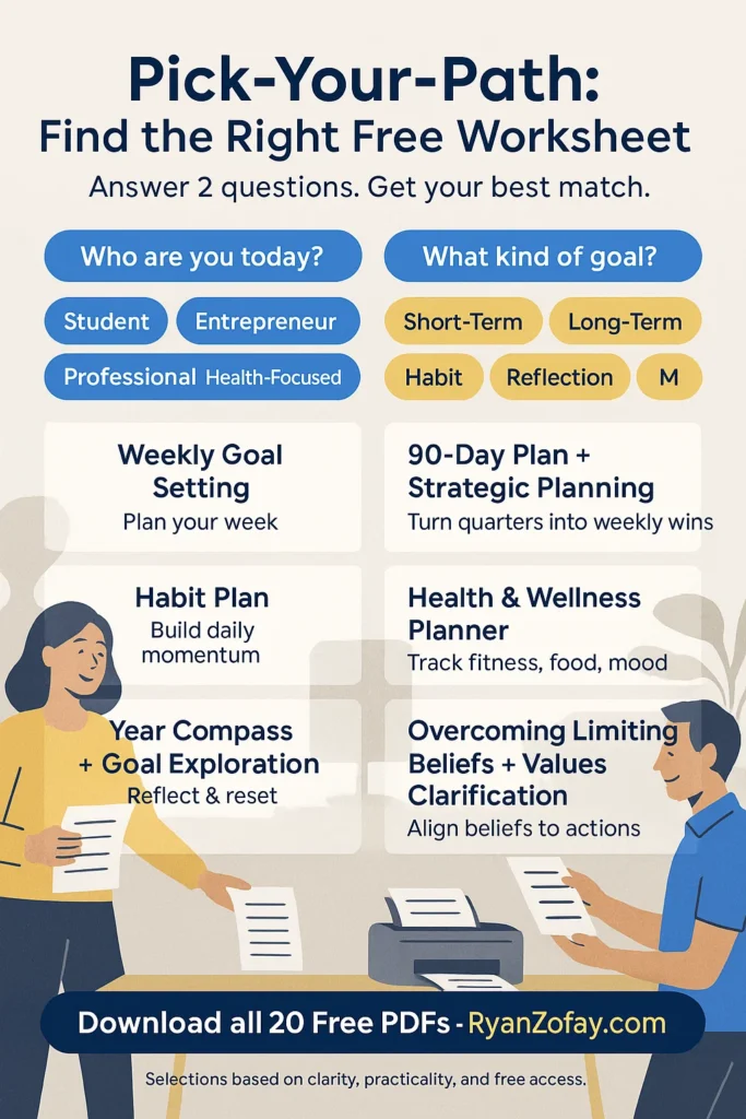 Discover how to pick your goal-setting worksheets to achieve next-level success.