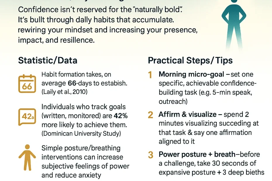 Top 5 practices for how to build confidence and self esteem